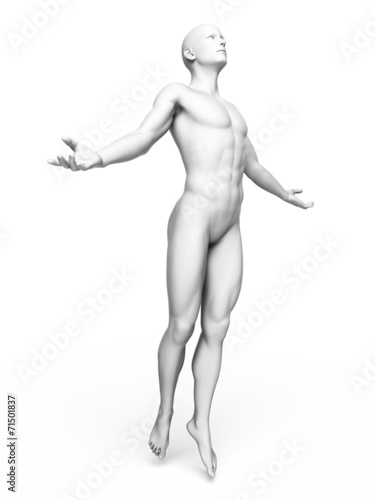 3d rendered illustration of a white man