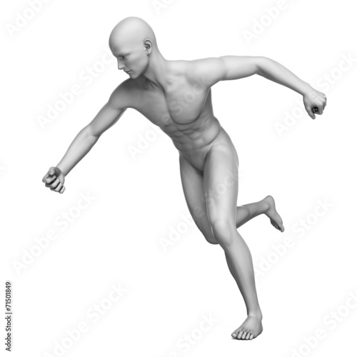 3d rendered illustration of a white man