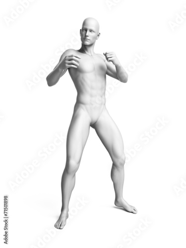 3d rendered illustration of a white man