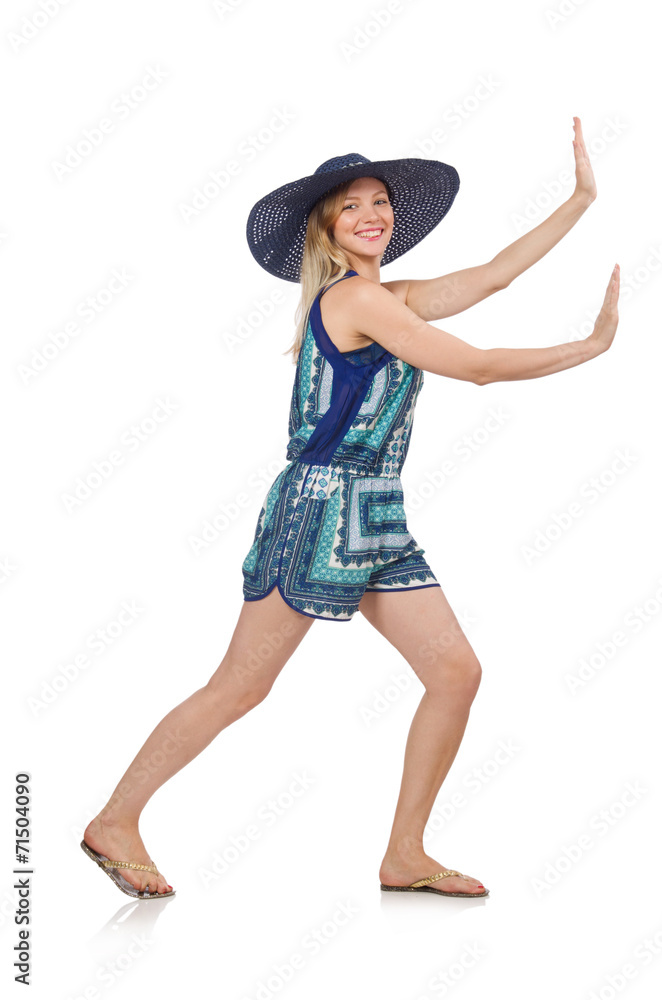 Woman isolated on the white background Woman isolated on the white background