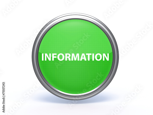 information circular icon on white background