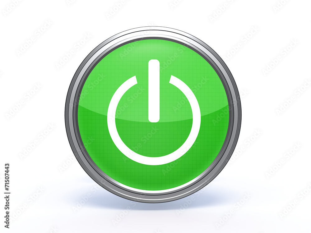 power circular icon on white background power circular icon on white background