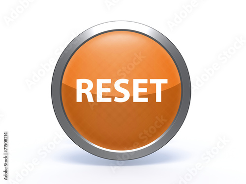 Obraz na płótnie reset circular icon on white background