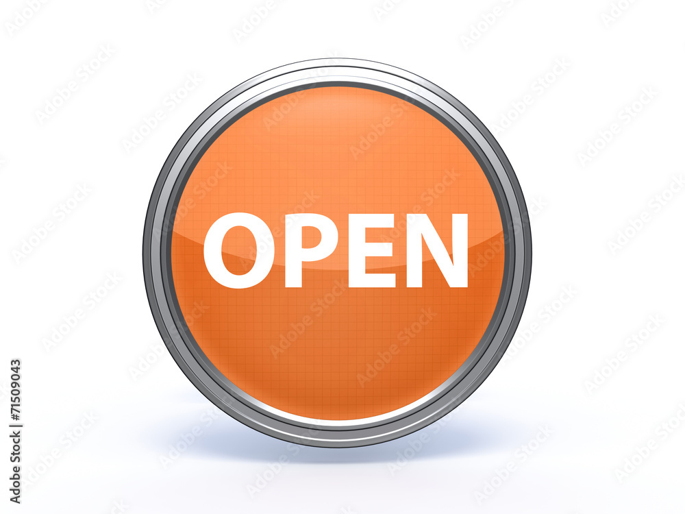 open circular icon on white background open circular icon on white background