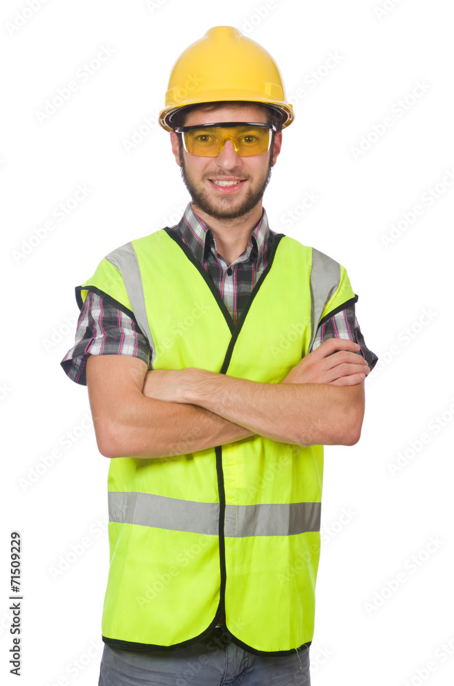 Industrial worker isolated on the white background Industrial worker isolated on the white background
