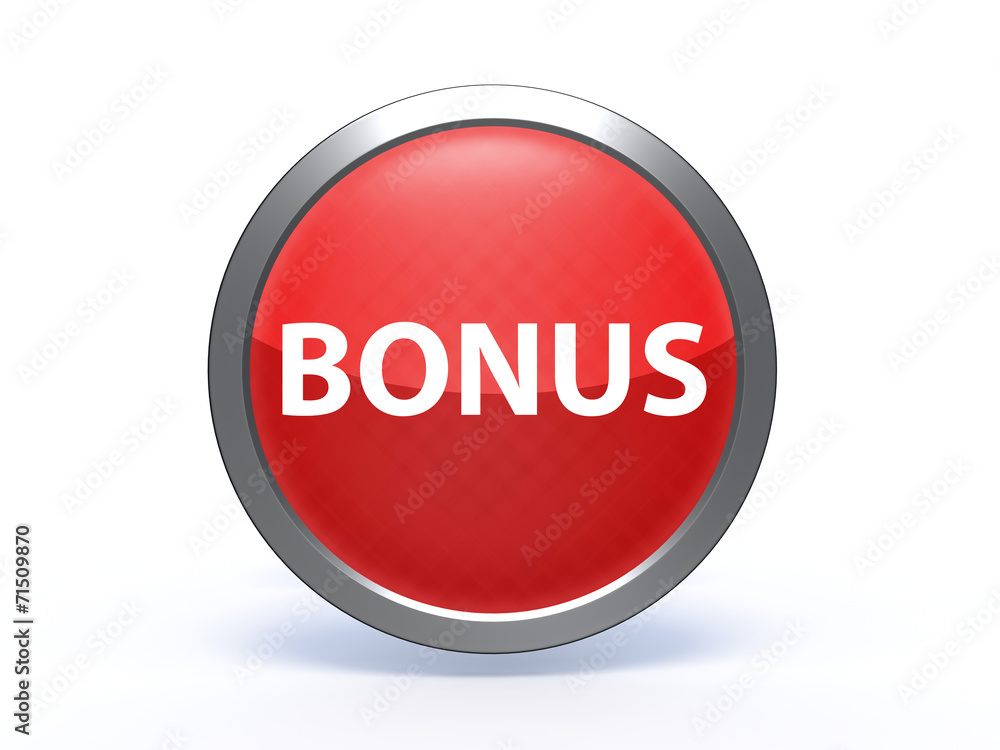 bonus circular icon on white background bonus circular icon on white background