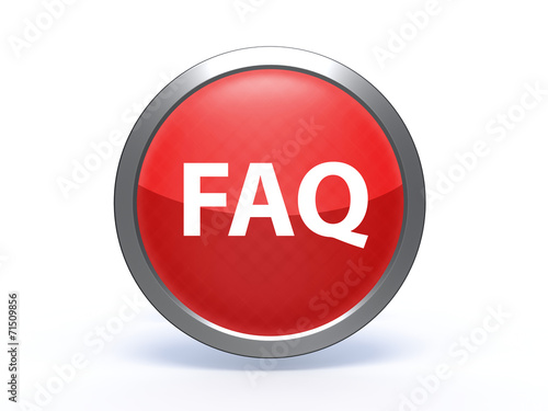 Free Download faq circular icon on white background - GFXLoad