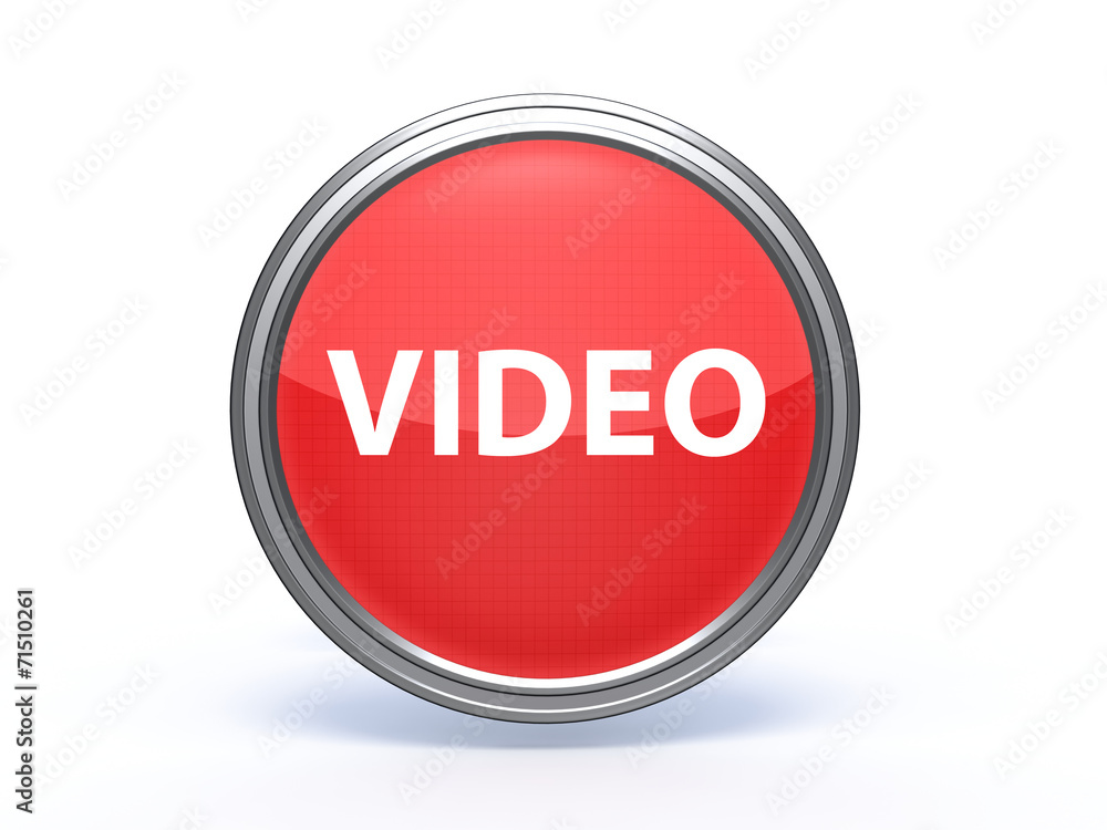 video circular icon on white background video circular icon on white background