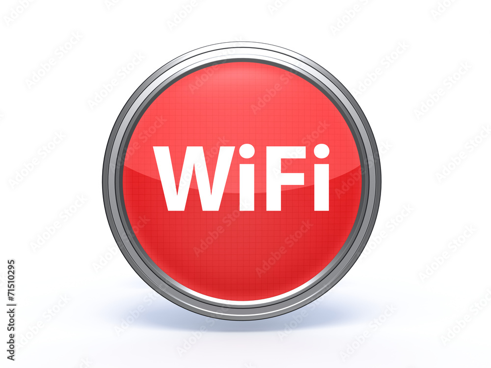 wifi circular icon on white background wifi circular icon on white background