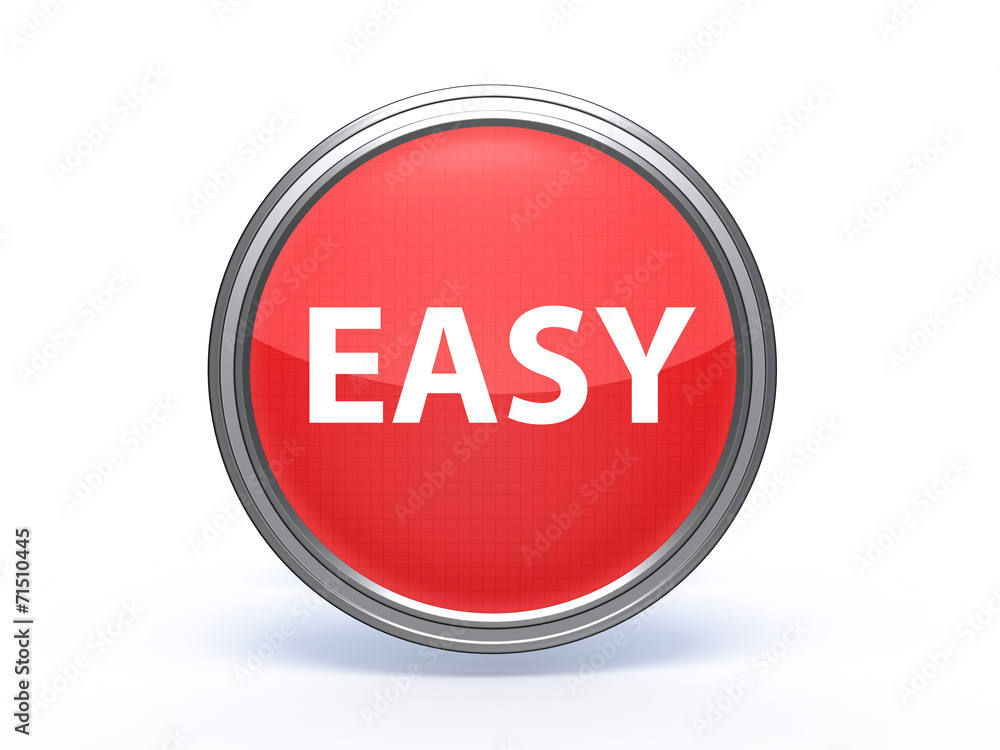 easy circular icon on white background easy circular icon on white background