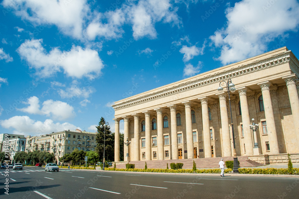 Baku - SEPTEMBER 22, 2007: Former Lenin museum on September 22 i
