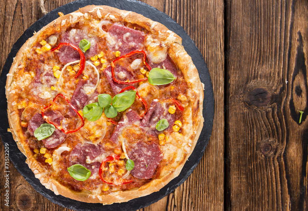Homemade Salami Pizza Homemade Salami Pizza