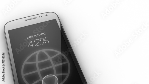 Internet seacrh concept on smart phone screen photo