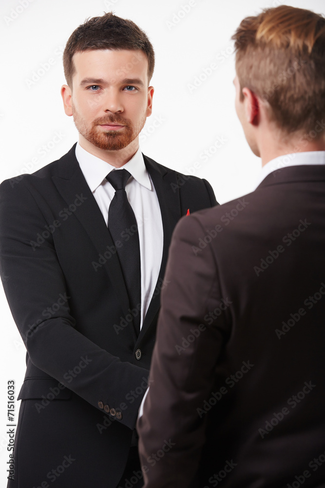 handshake of two businessmen handshake of two businessmen