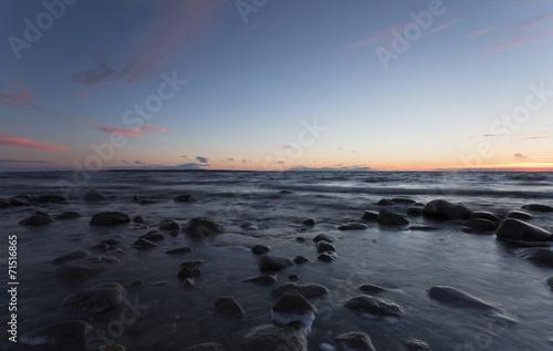 Fototapeta Naklejka Na Ścianę i Meble -  Swedish ocean scene just after sunset
