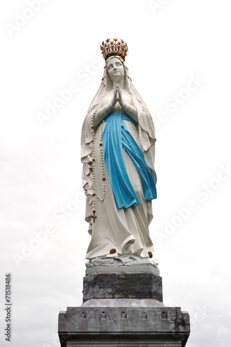 Madonna Statue at Lourdes Sanctuary, France