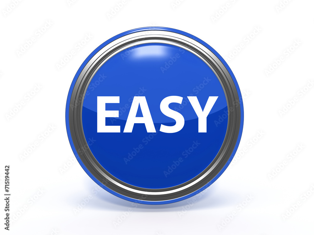 easy circular icon on white background easy circular icon on white background