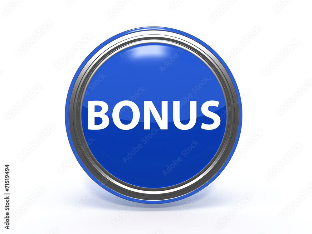 bonus circular icon on white background bonus circular icon on white background