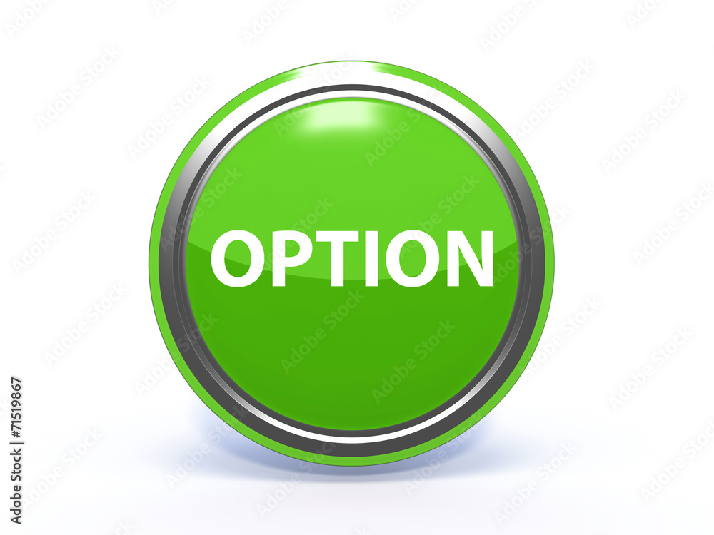 option circular icon on white background option circular icon on white background