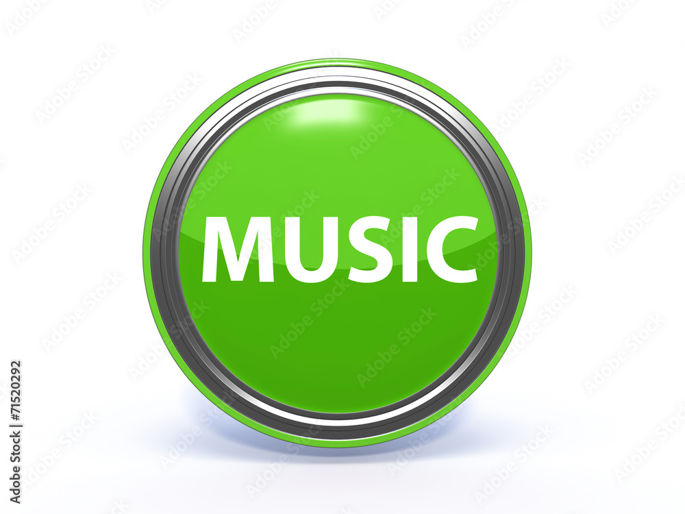 music circular icon on white background music circular icon on white background