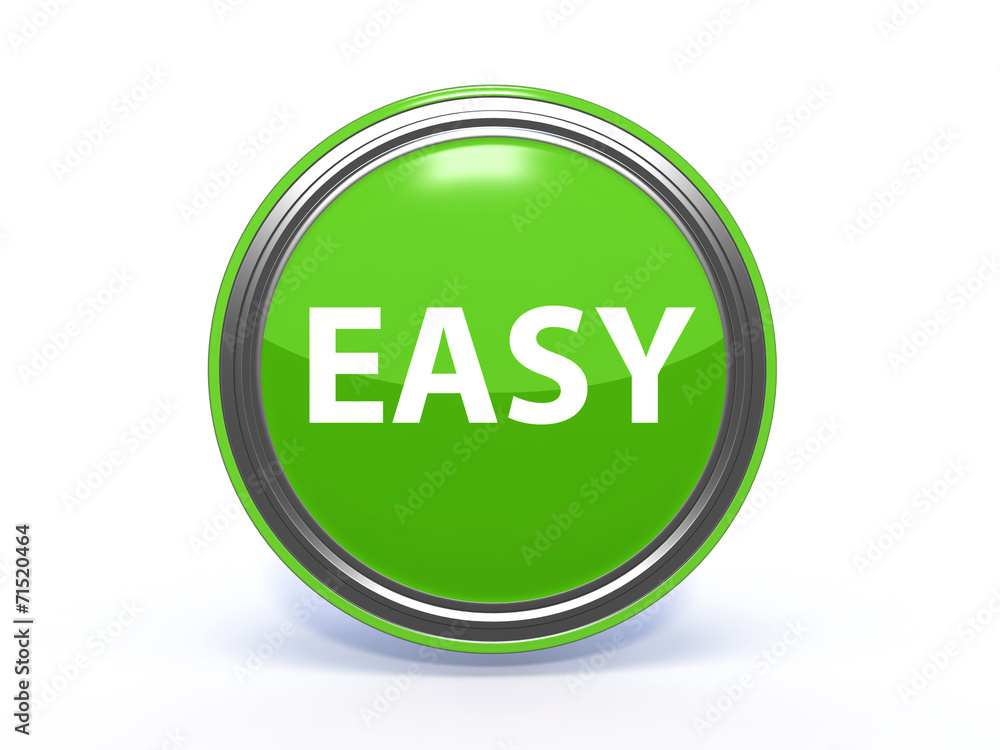 easy circular icon on white background easy circular icon on white background