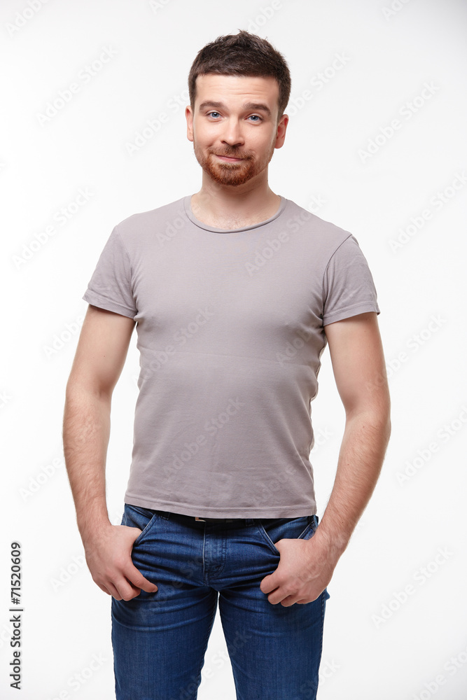 man in jeans and a T-shirt man in jeans and a T-shirt