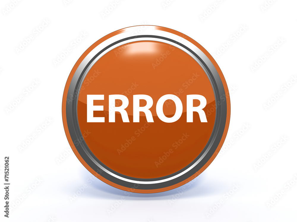error circular icon on white background error circular icon on white background