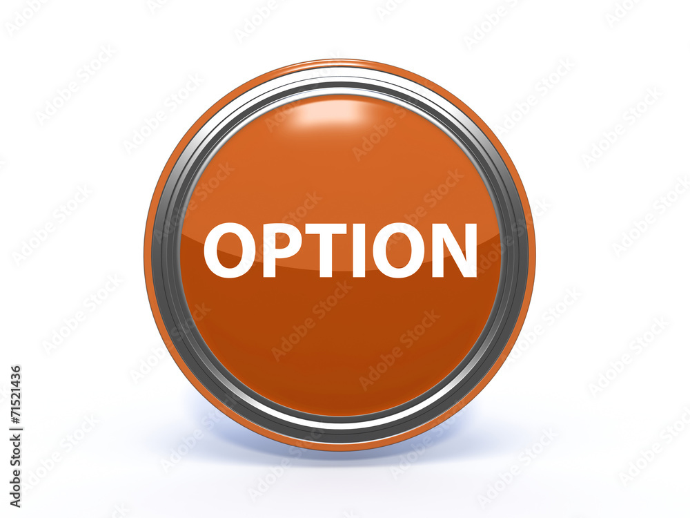 option circular icon on white background option circular icon on white background