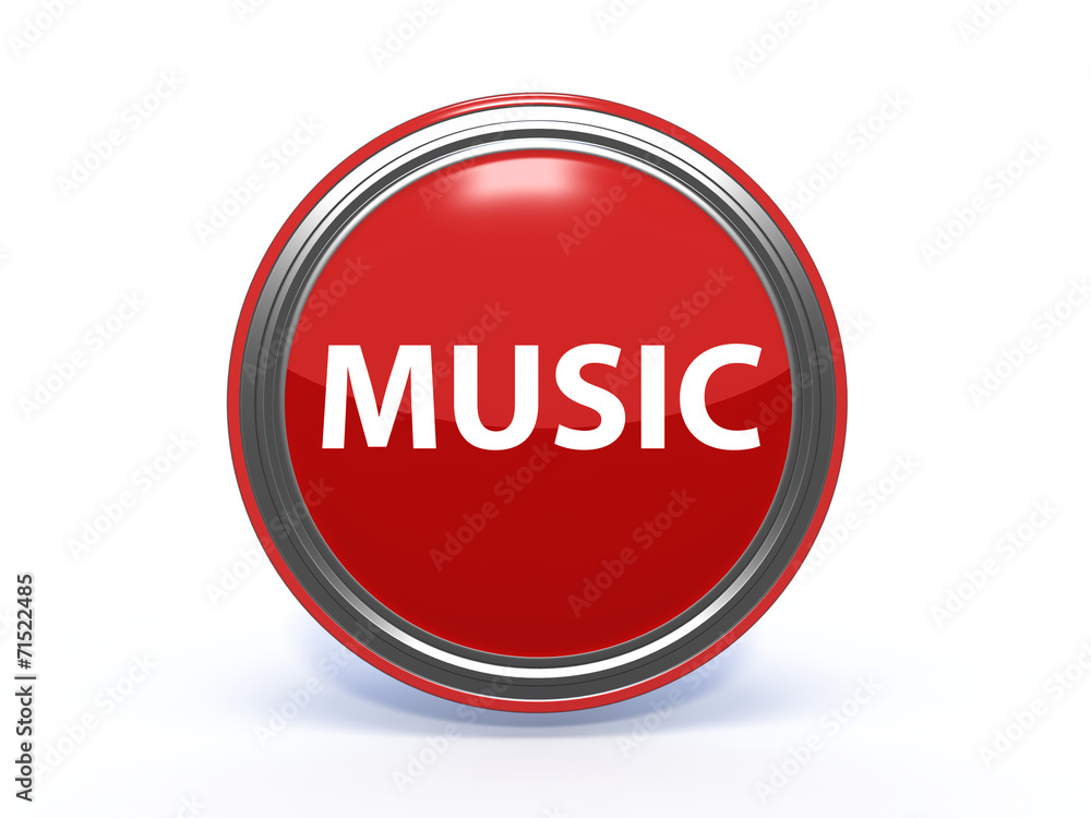 music circular icon on white background music circular icon on white background