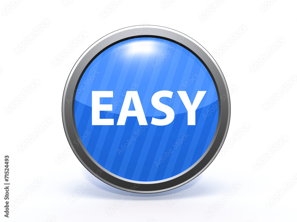 easy circular icon on white background easy circular icon on white background