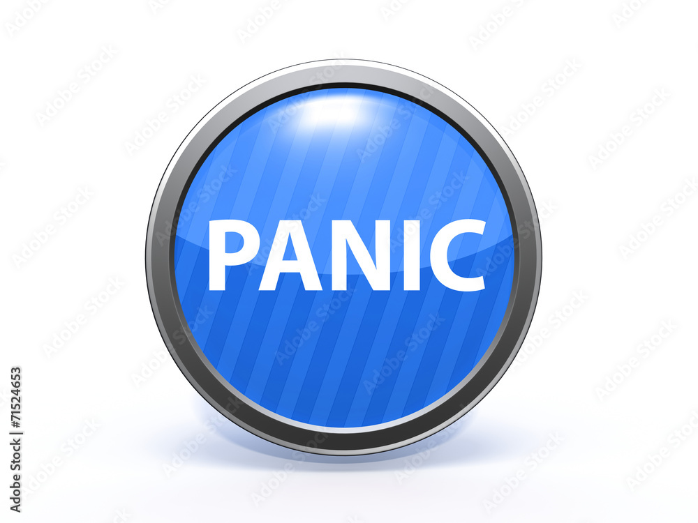 panic circular icon on white background panic circular icon on white background