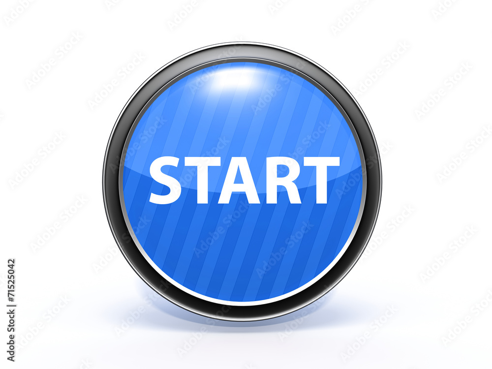 start circular icon on white background start circular icon on white background