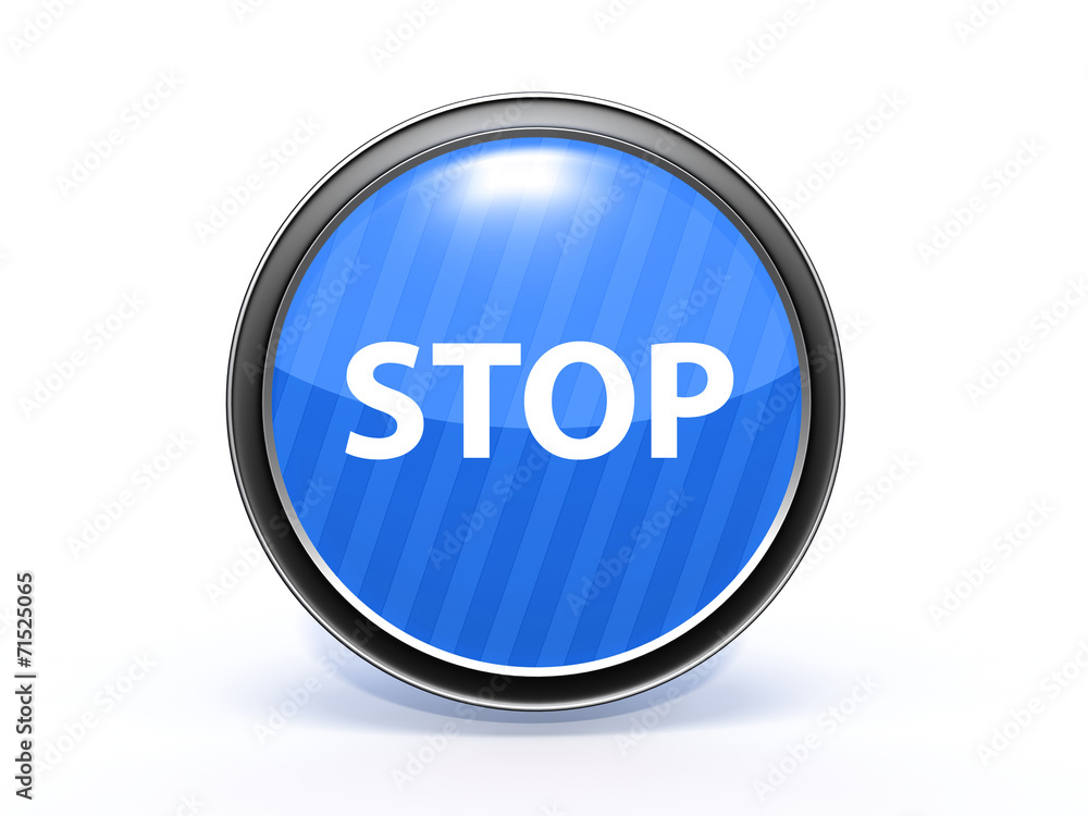 stop circular icon on white background stop circular icon on white background