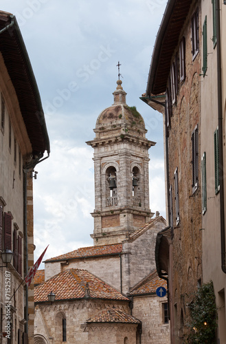 San Francesco's church in San Quirico d'Orcia, Tuscany, Italy