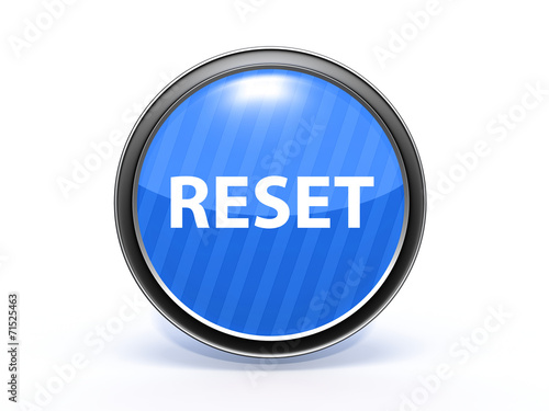 Obraz na płótnie reset circular icon on white background