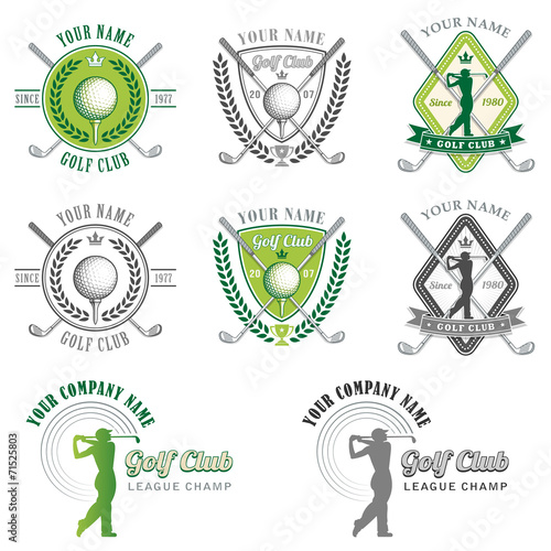 Elegant Golf Club Logos