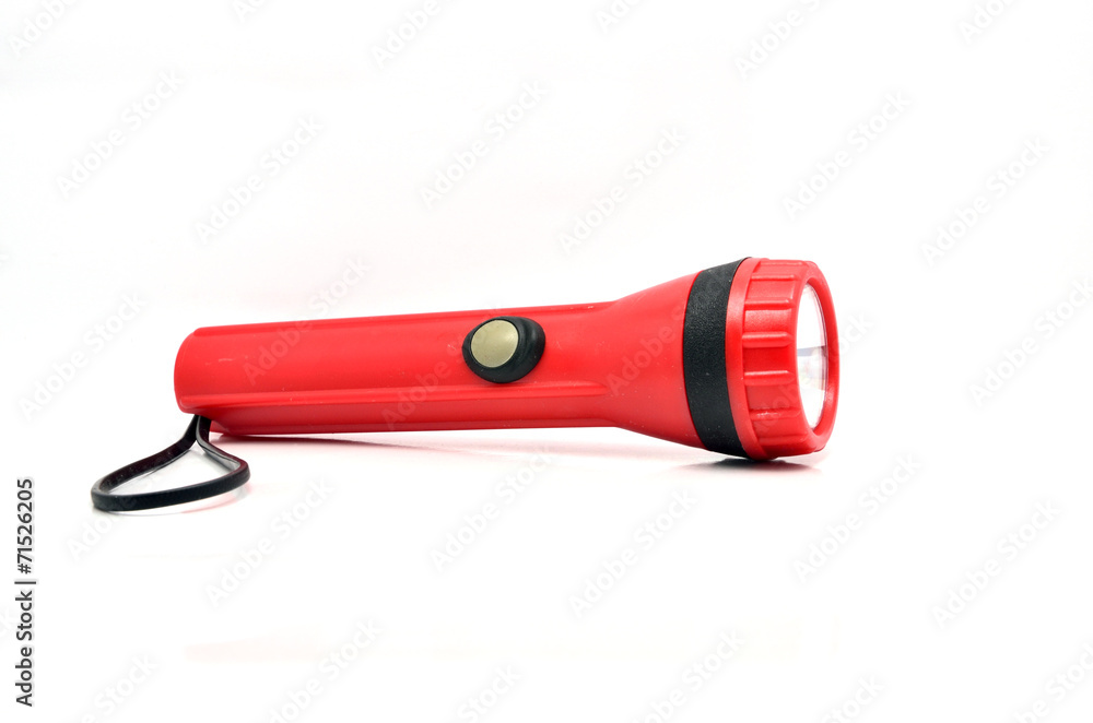 Isolate red Flashlight Isolate red Flashlight