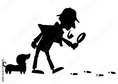 Detective silhouette