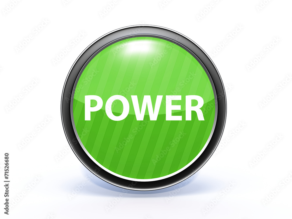 power circular icon on white background power circular icon on white background