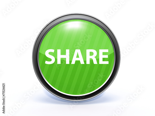 share circular icon on white background