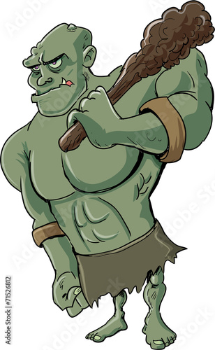 Cartoon evil troll