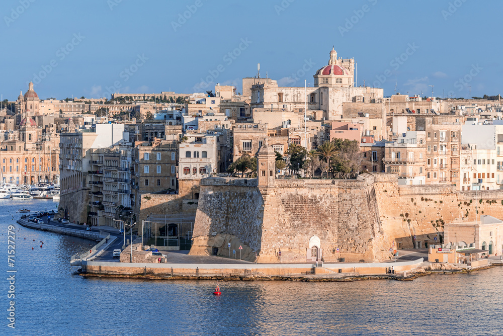 Valletta Skyline with wall