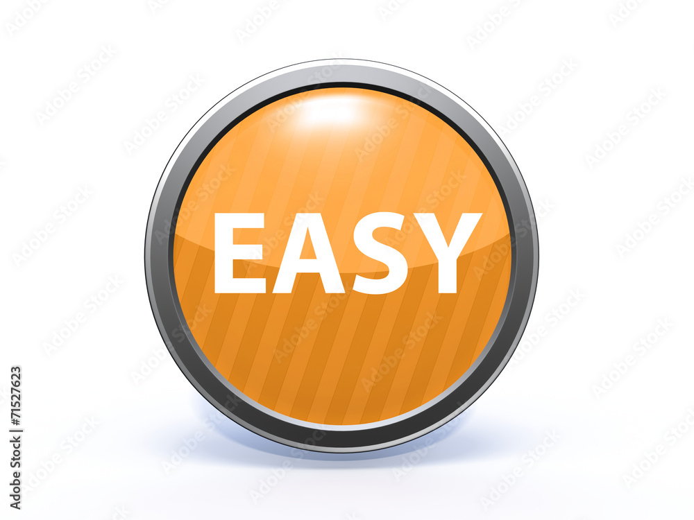 easy circular icon on white background easy circular icon on white background