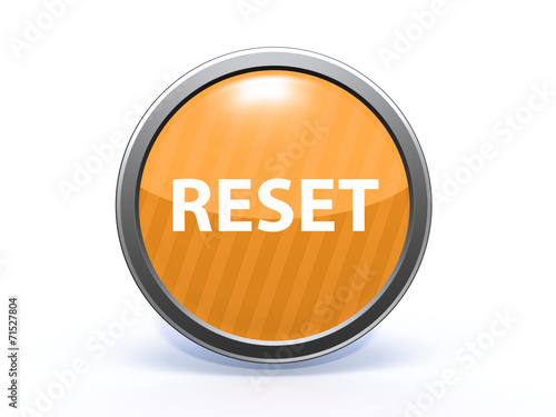 Obraz na płótnie reset circular icon on white background