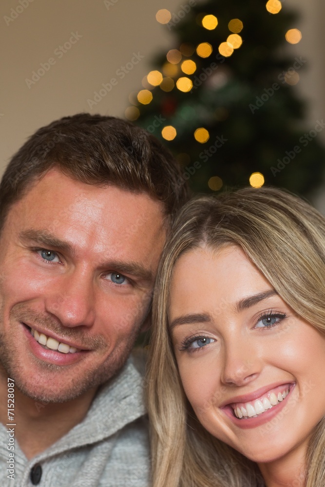 Smiling couple looking at the camera Smiling couple looking at the camera