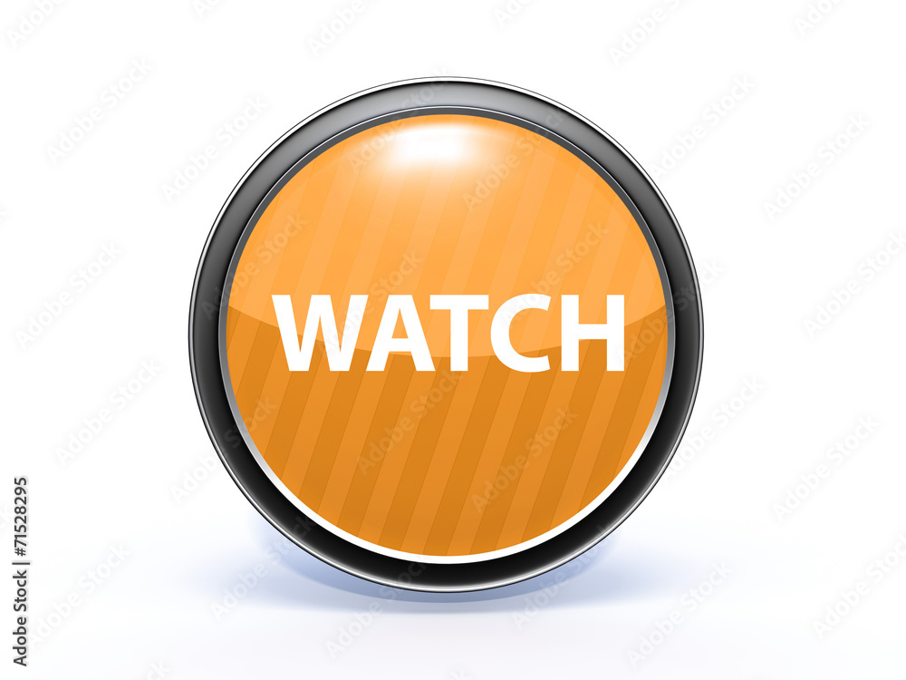 watch circular icon on white background watch circular icon on white background