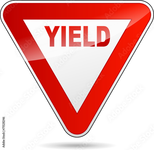 Yield sign