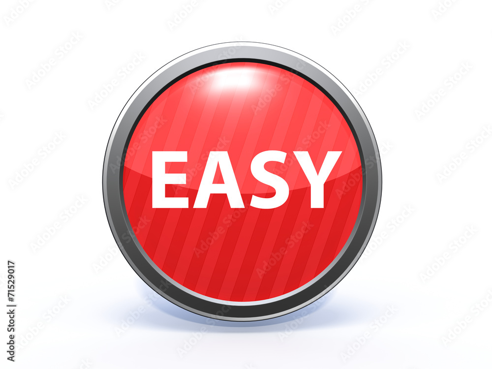 easy circular icon on white background easy circular icon on white background