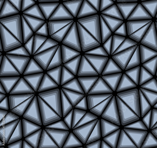 Triangular Geometric Mosaics, Vector Seamless Background Pattern
