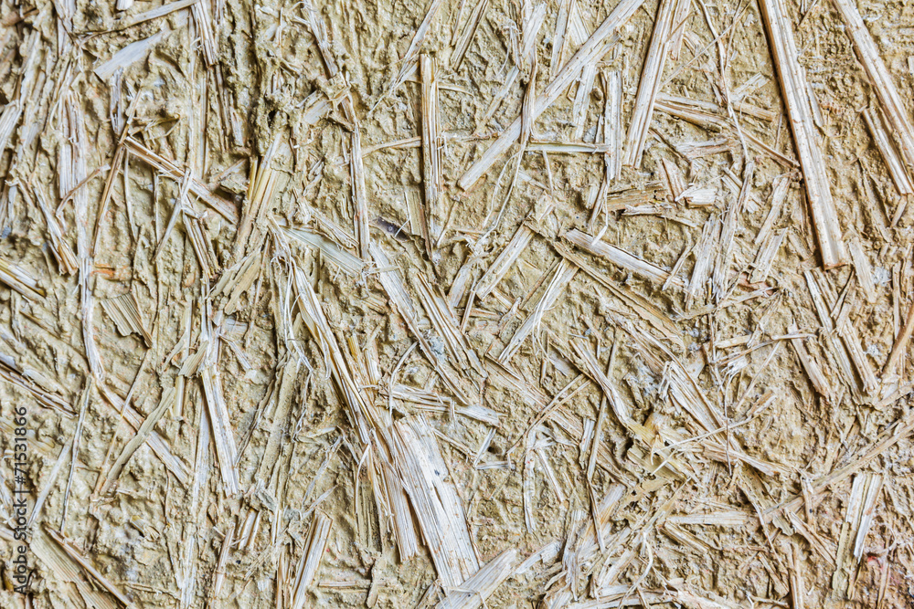 Patterned walls made of straw and clay Patterned walls made of straw and clay